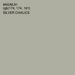 #AEAEA1 - Silver Chalice Color Image